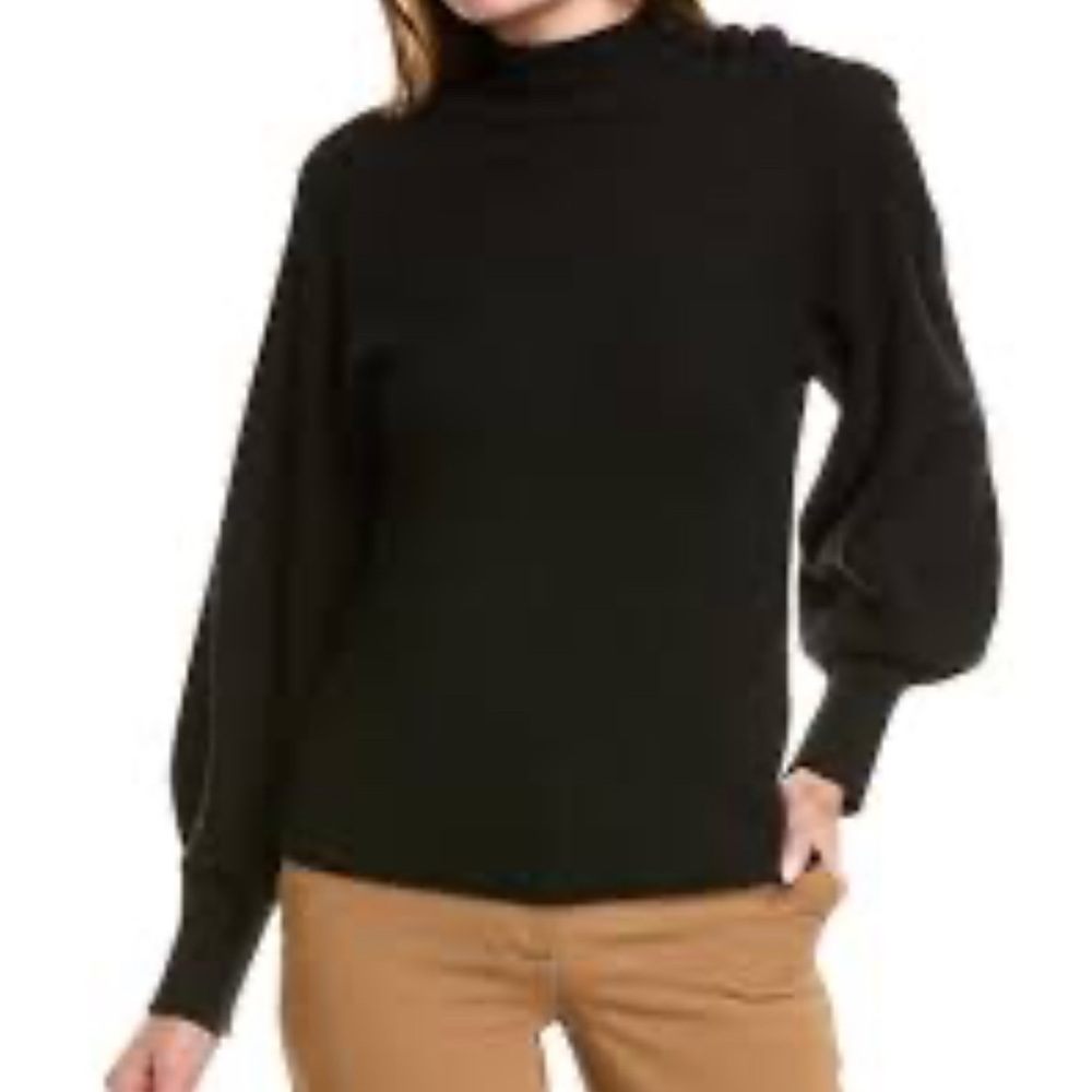 Rebecca Taylor Black Turtleneck Sweater